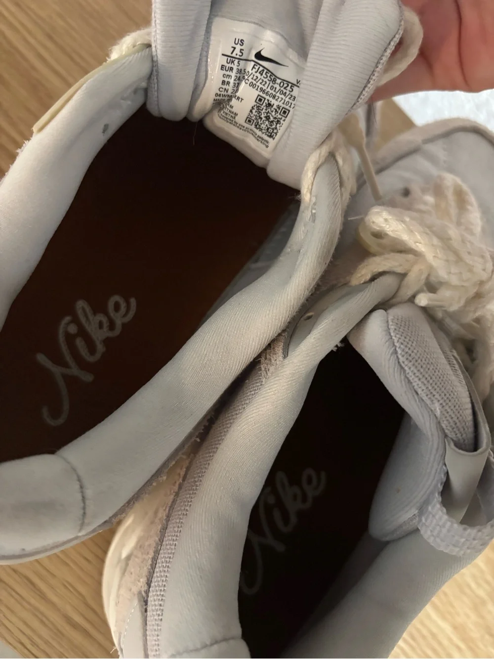 Nike worn maybe